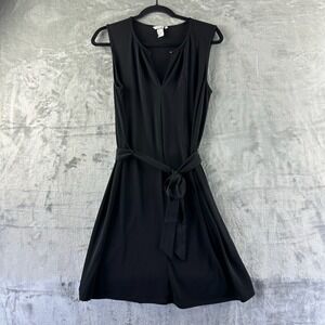 H&M Dress Women's S Black Tie Waist LBD